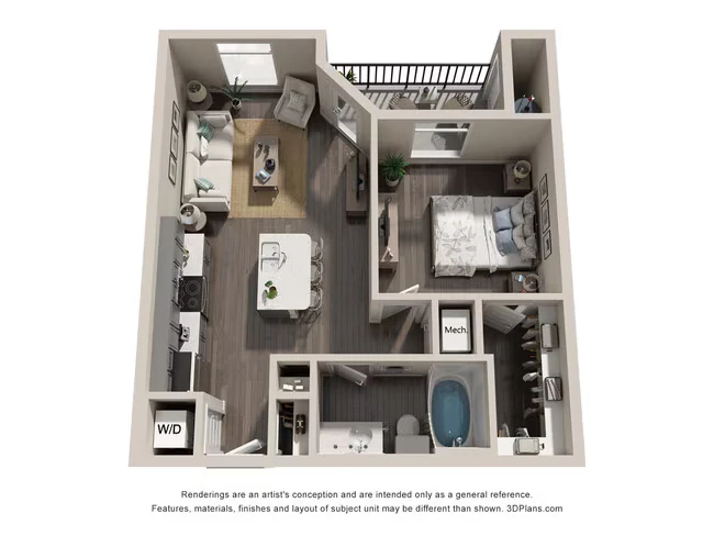 The Cashmere (A1) 309 floor plan